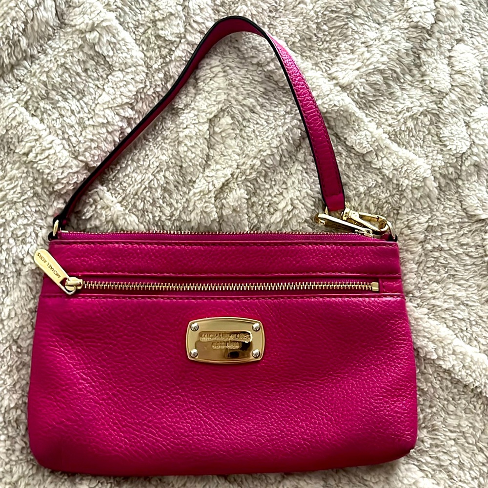 Pink MK clutch